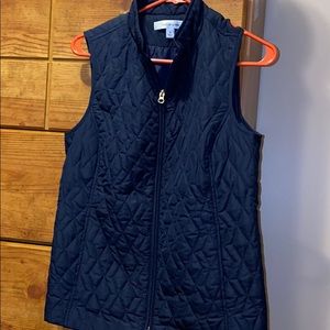 Navy Cardigan Vest with pockets